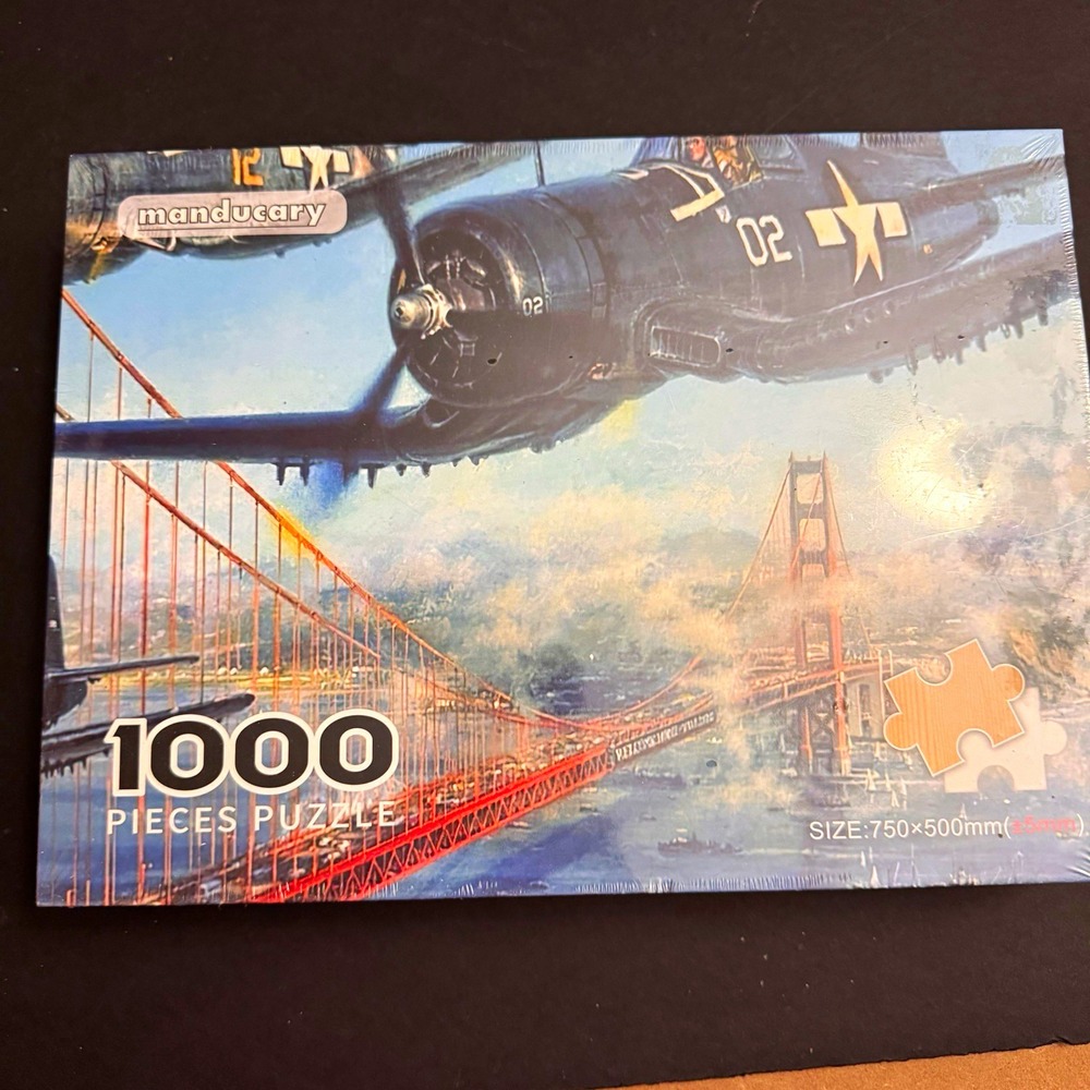 Manducary Vought F4U Corsair Jigsaw Puzzle 1000pc 750x500mm NEW SEALED